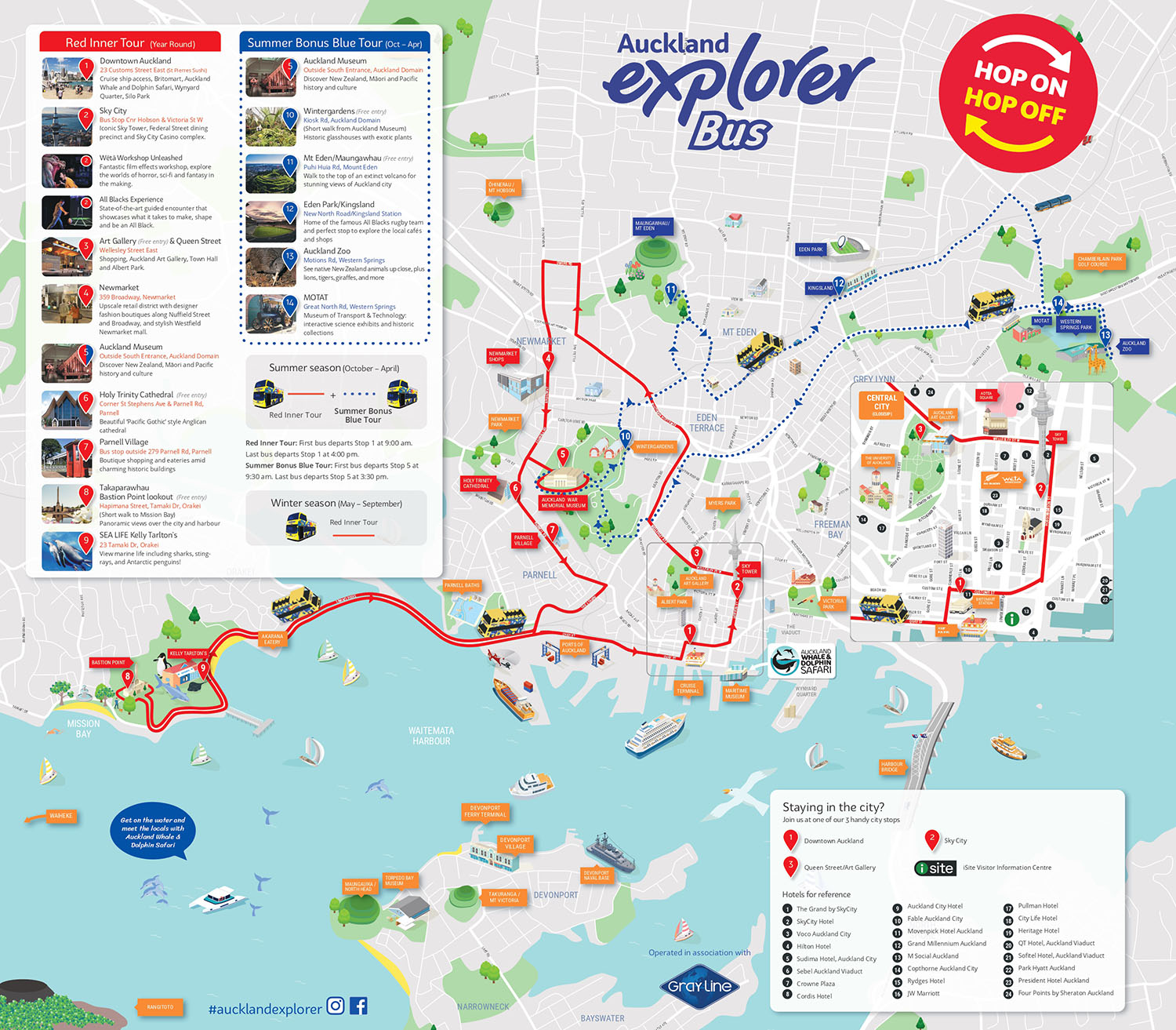 Auckland Explorer Bus – Hop on Hop Off Day Pass